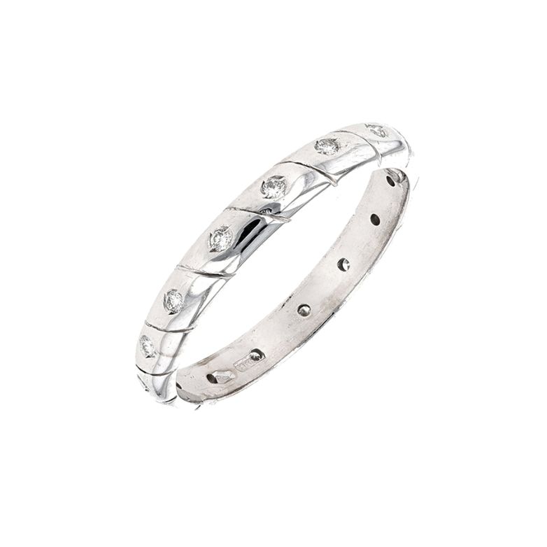 Alliance tour complet diamants 0.15 carat or blanc 2.78g Comme neuf -  reconditionné disponible sur Gemme Les Bijoux